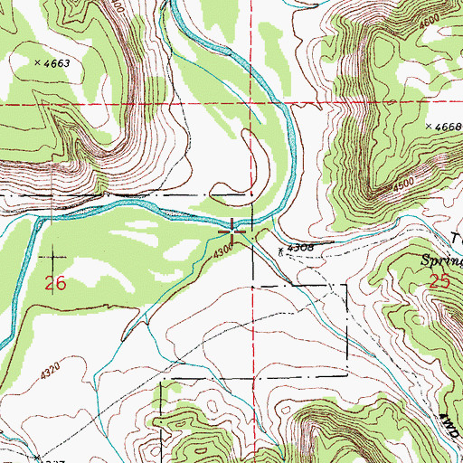 Topographic Map of Anderson Canyon, CO