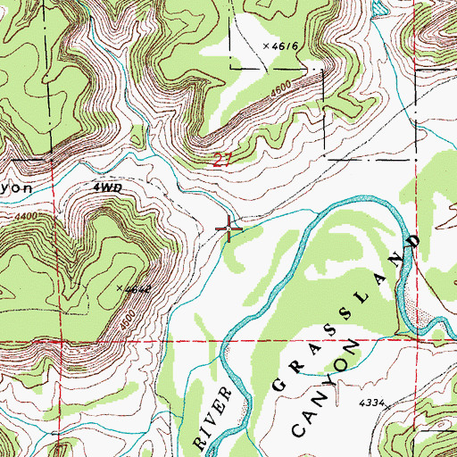 Topographic Map of Withers Canyon, CO