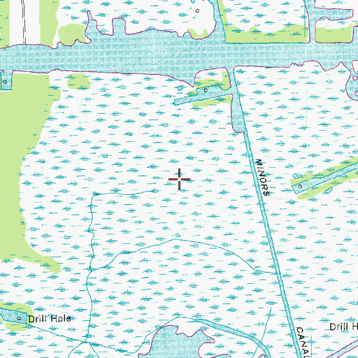 Topographic Map of Mandalay National Wildlife Refuge, LA