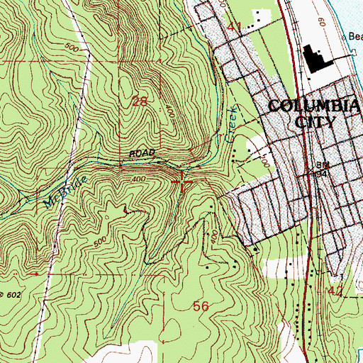 Topographic Map of McBride, OR
