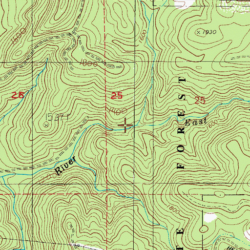 Topographic Map of Murphys Camp Creek, OR