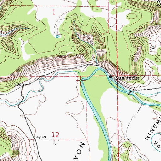 Topographic Map of Purgatoire Canyon, CO