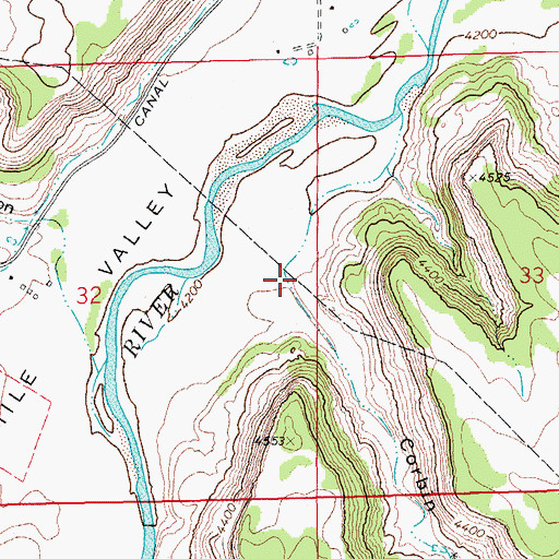 Topographic Map of Corbin Canyon, CO