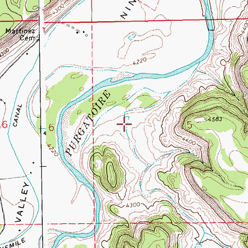Topographic Map of Godwin Canyon, CO