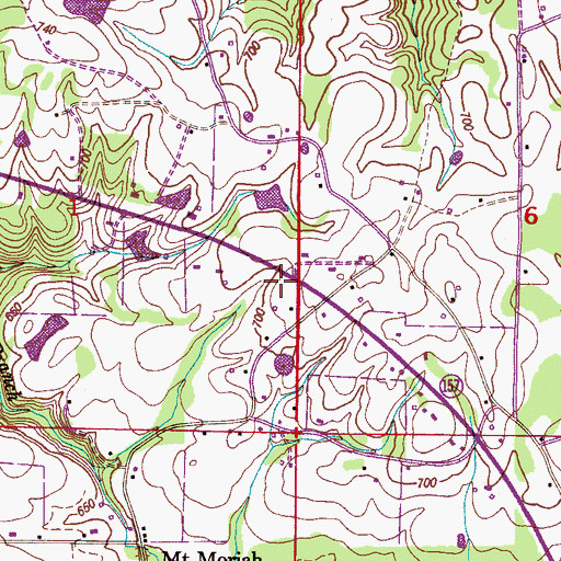 Topographic Map of Fair Haven Church, AL