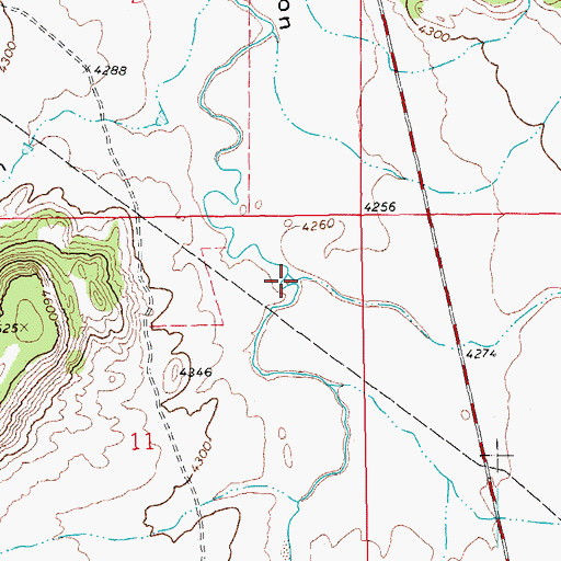 Topographic Map of Stevens Draw, CO