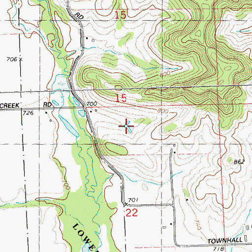 Topographic Map of Alfalfa Stock Farm, WI