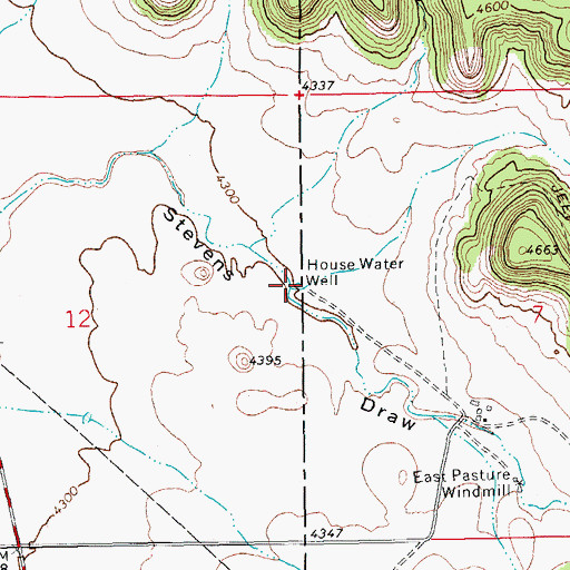 Topographic Map of House Water Well, CO