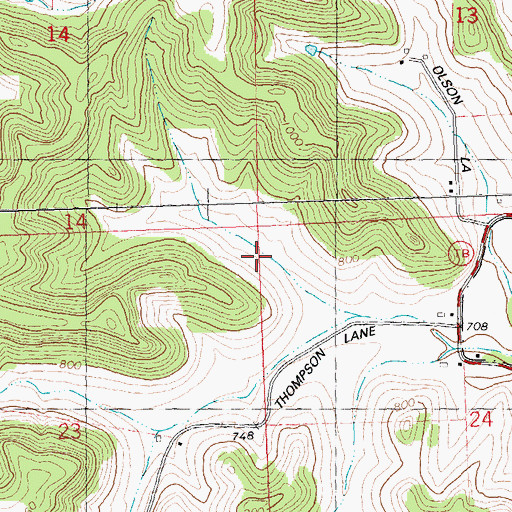Topographic Map of Beaver Dam Stock Farm, WI