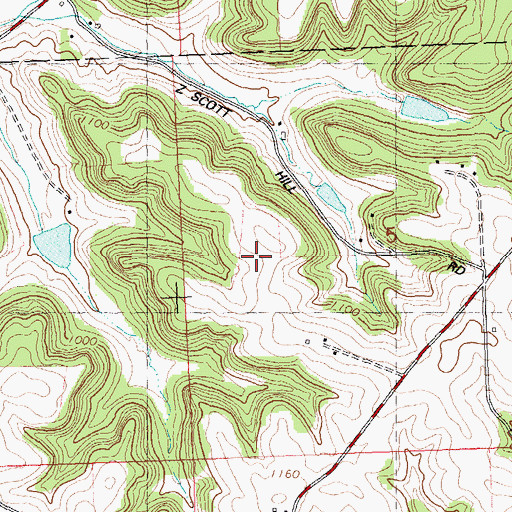 Topographic Map of Daylight Stock Farm, WI