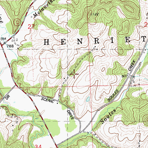 Topographic Map of Evergreen Hollow Farm, WI