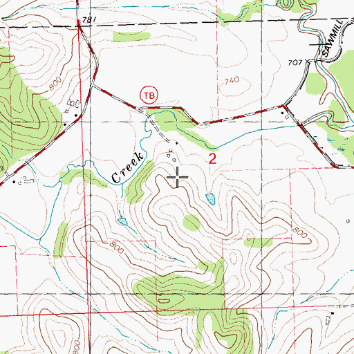 Topographic Map of Hillside Stock Farm, WI