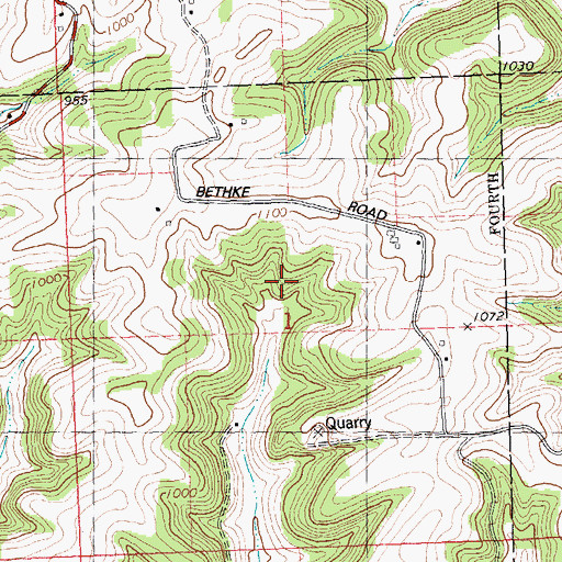 Topographic Map of Oakview Stock Farm, WI