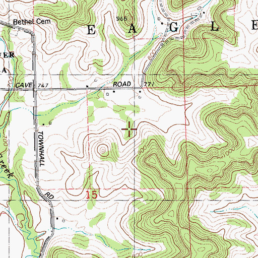 Topographic Map of Orchard Lawn Holstein Farm, WI