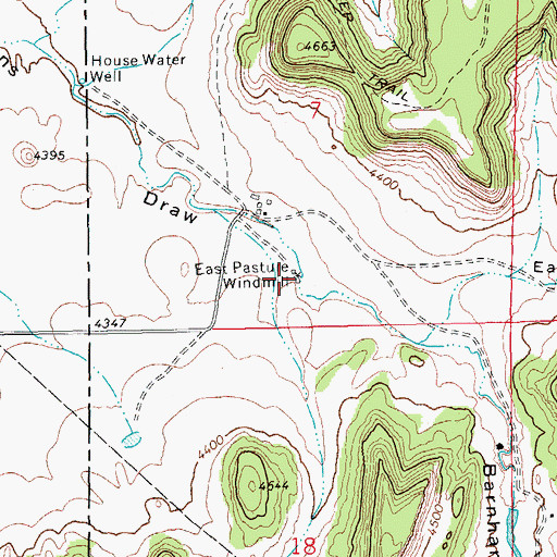 Topographic Map of East Pasture Windmill, CO