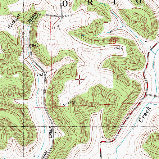 Topographic Map of Pine Lawn Stock Farm, WI