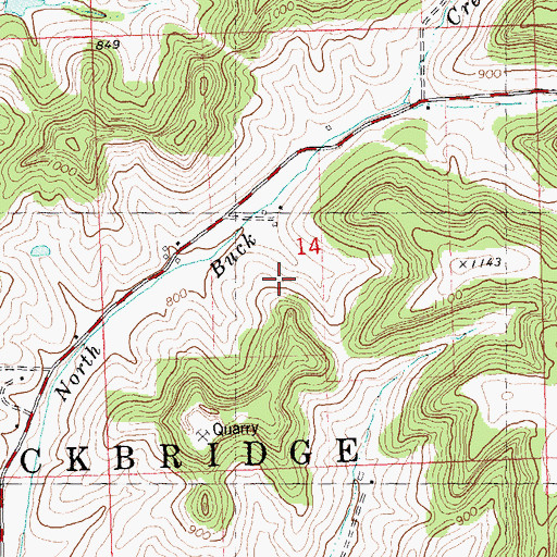 Topographic Map of Pine Tree Farm, WI