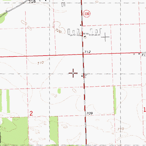 Topographic Map of Prairie Farm, WI