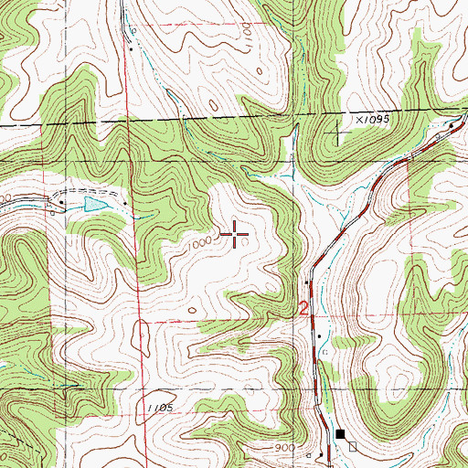 Topographic Map of Silvery Brook Dairy Farm, WI