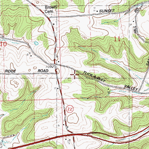 Topographic Map of Sky View Farm, WI