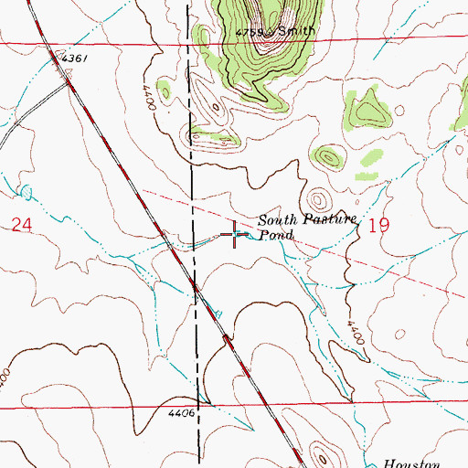 Topographic Map of South Pasture Pond, CO