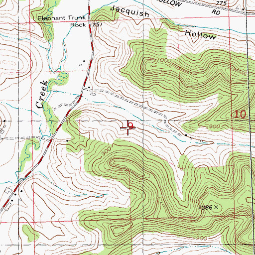 Topographic Map of Sun Valley Holstein Farm, WI