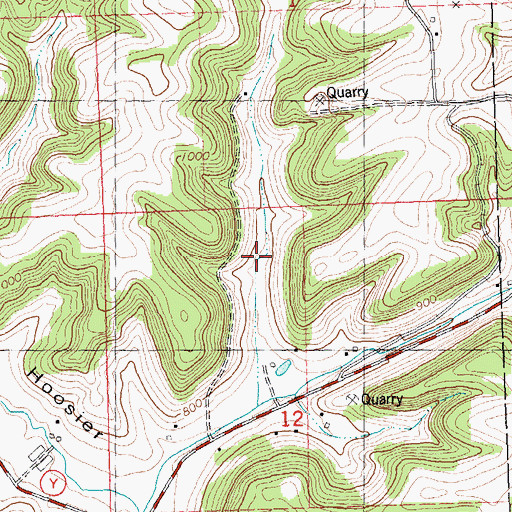 Topographic Map of Sunny Brook Stock Farm, WI