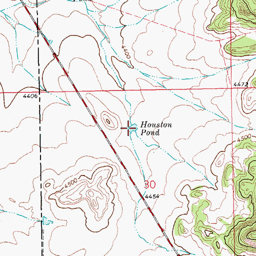 Topographic Map of Houston Pond, CO