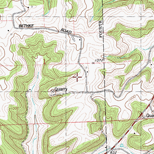 Topographic Map of Sunny Hill Farm, WI