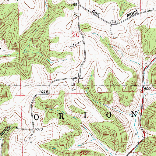 Topographic Map of Sunnyside Farm, WI