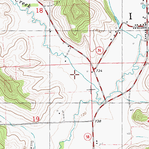 Topographic Map of Valley Junction Stock Farm, WI