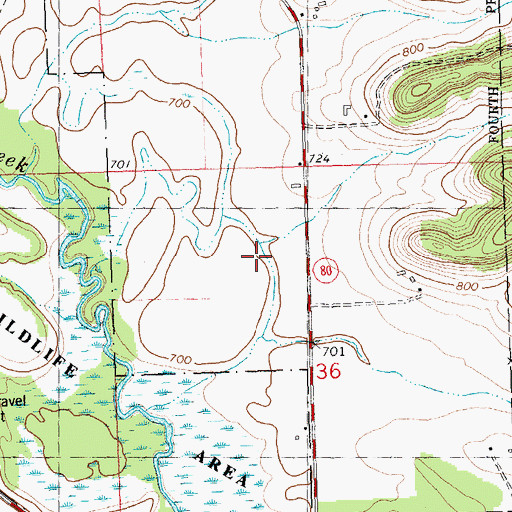 Topographic Map of Valley View Stock Farm, WI