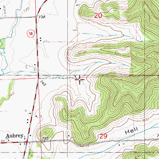 Topographic Map of Valleyview Farm, WI