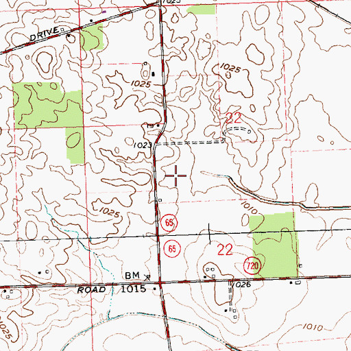 Topographic Map of Gutman Post Office (historical), OH