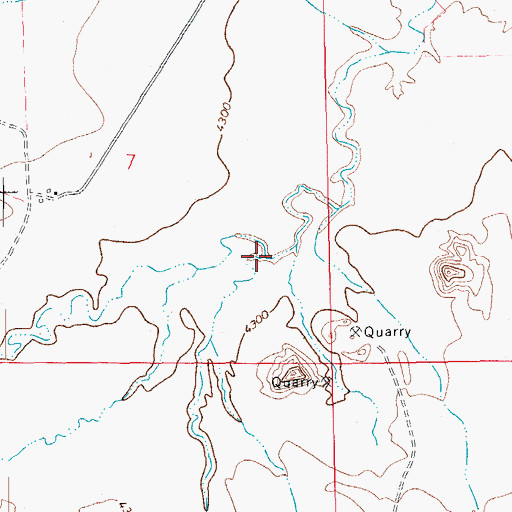 Topographic Map of Antelope Creek, CO