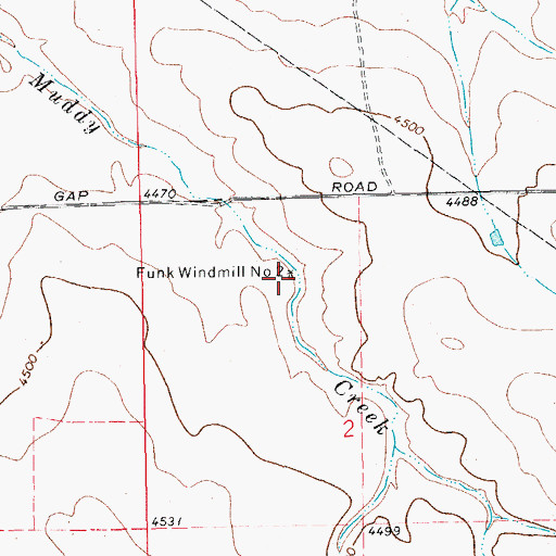 Topographic Map of Funk Windmill Number 2, CO