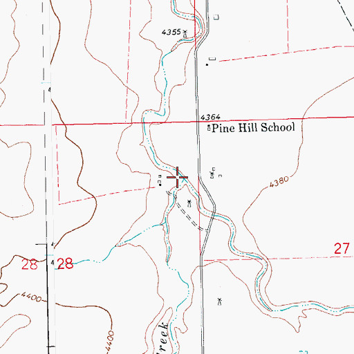 Topographic Map of Shawawa Creek, CO