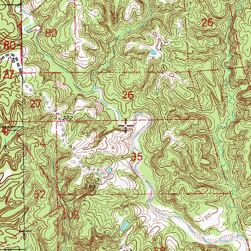 Topographic Map of Tunica Hills State Wildlife Management Area, LA