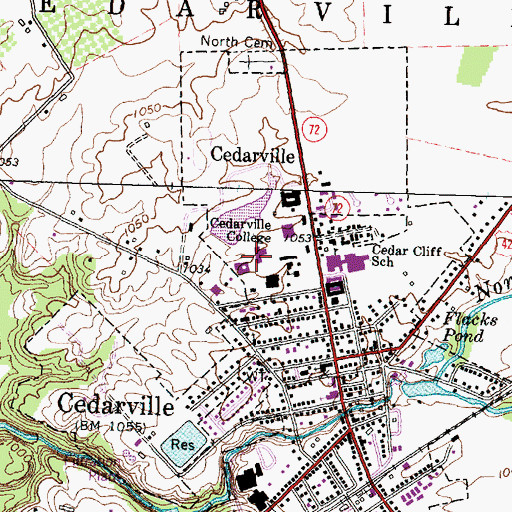 Topographic Map of Milner Business Administration Building, OH