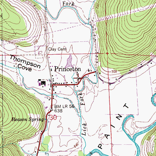 Topographic Map of Holly Grove Church, AL