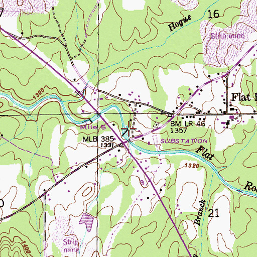 Topographic Map of Starkey Mill (historical), AL