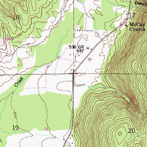 Topographic Map of Yucca (historical), AL