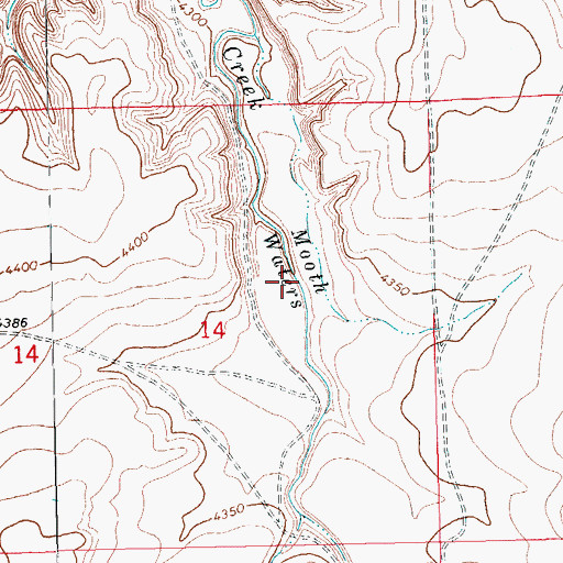 Topographic Map of Mooth Waters, CO