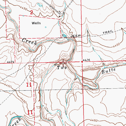 Topographic Map of Maverick Creek, CO