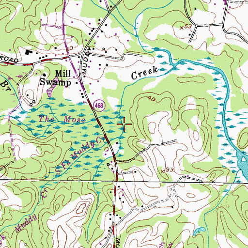 Topographic Map of O'Neill Marsh, MD