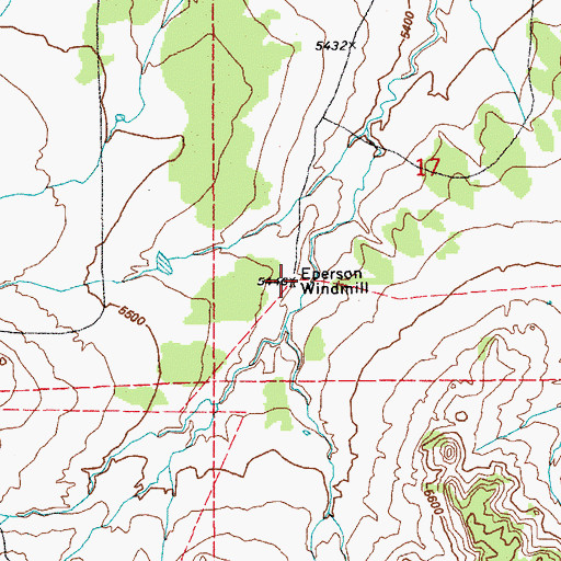 Topographic Map of Eperson Windmill, CO