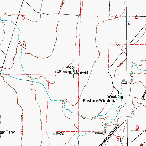 Topographic Map of Pool Windmill, CO