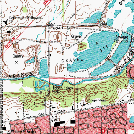 Topographic Map of Barbers Corners County Forest Preserve, IL