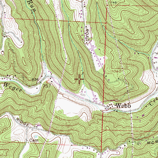 Topographic Map of Heath Post Office (historical), OH