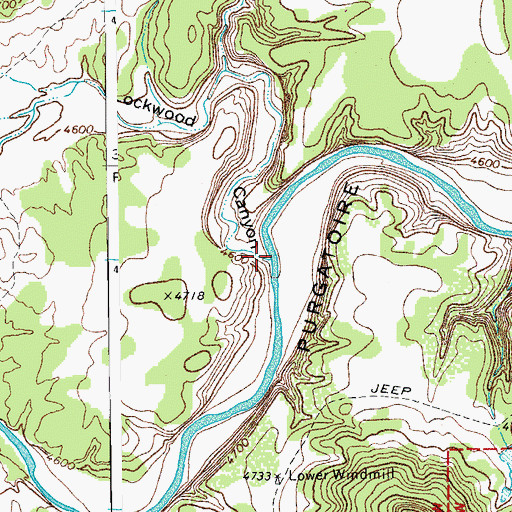 Topographic Map of Lockwood Arroyo, CO